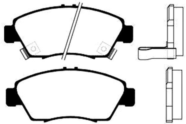 KAVO PARTS Комплект тормозных колодок, дисковый тормоз BP-2023